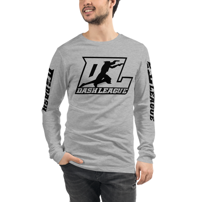 Long Sleeve Shirt Black Outline DL Logo (Front+Sleeves)