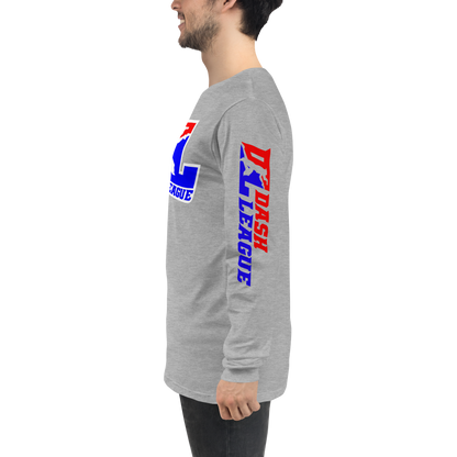 Long Sleeve Shirt Color with White Outline DL Logo (Front+Sleeves)