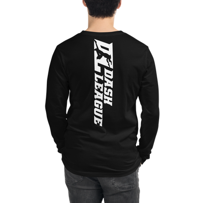 Long Sleeve Shirt White Wide DL Logo (Front+Back)