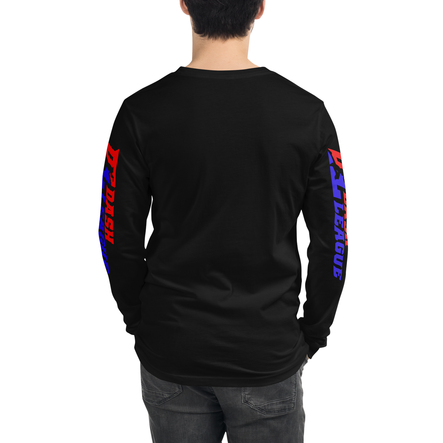 Long Sleeve Shirt Color with White Outline DL Logo (Front+Sleeves)