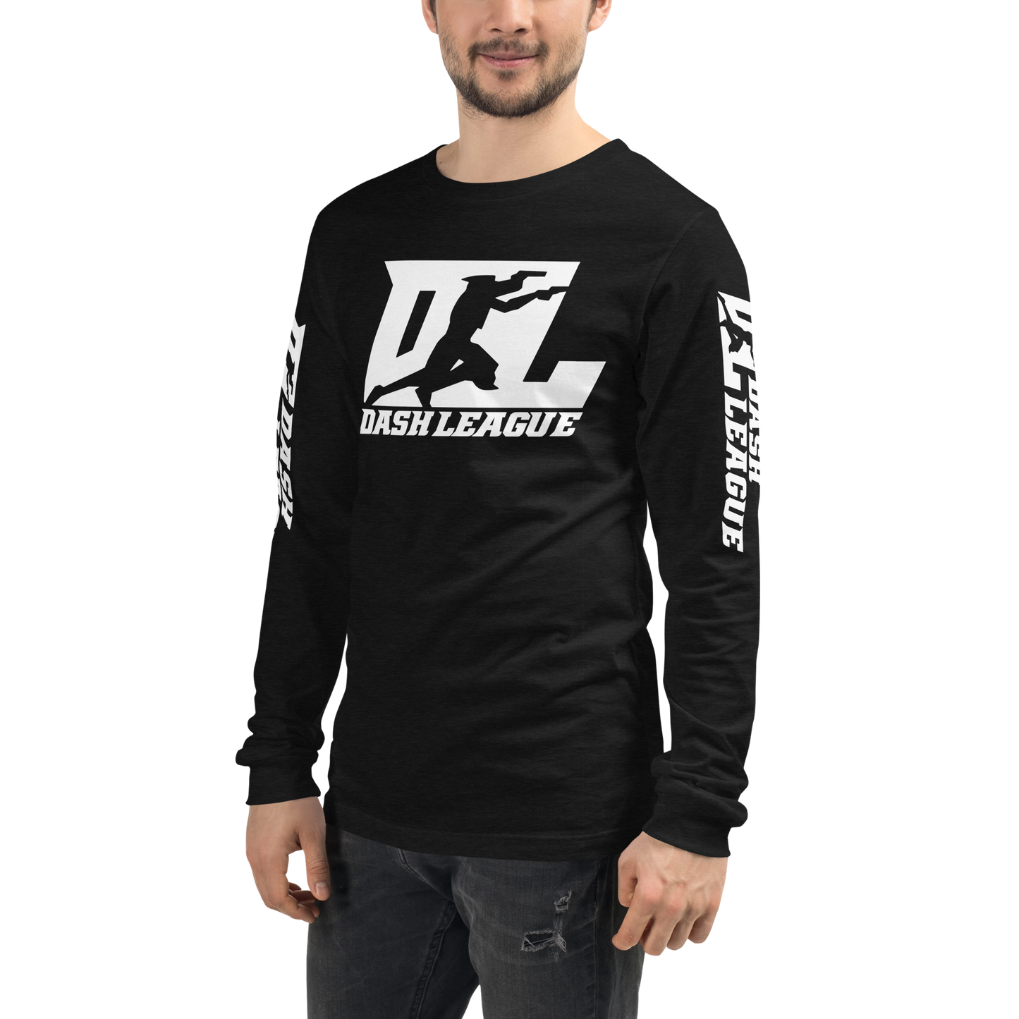 Long Sleeve Shirt White DL Logo (Front+Sleeves)