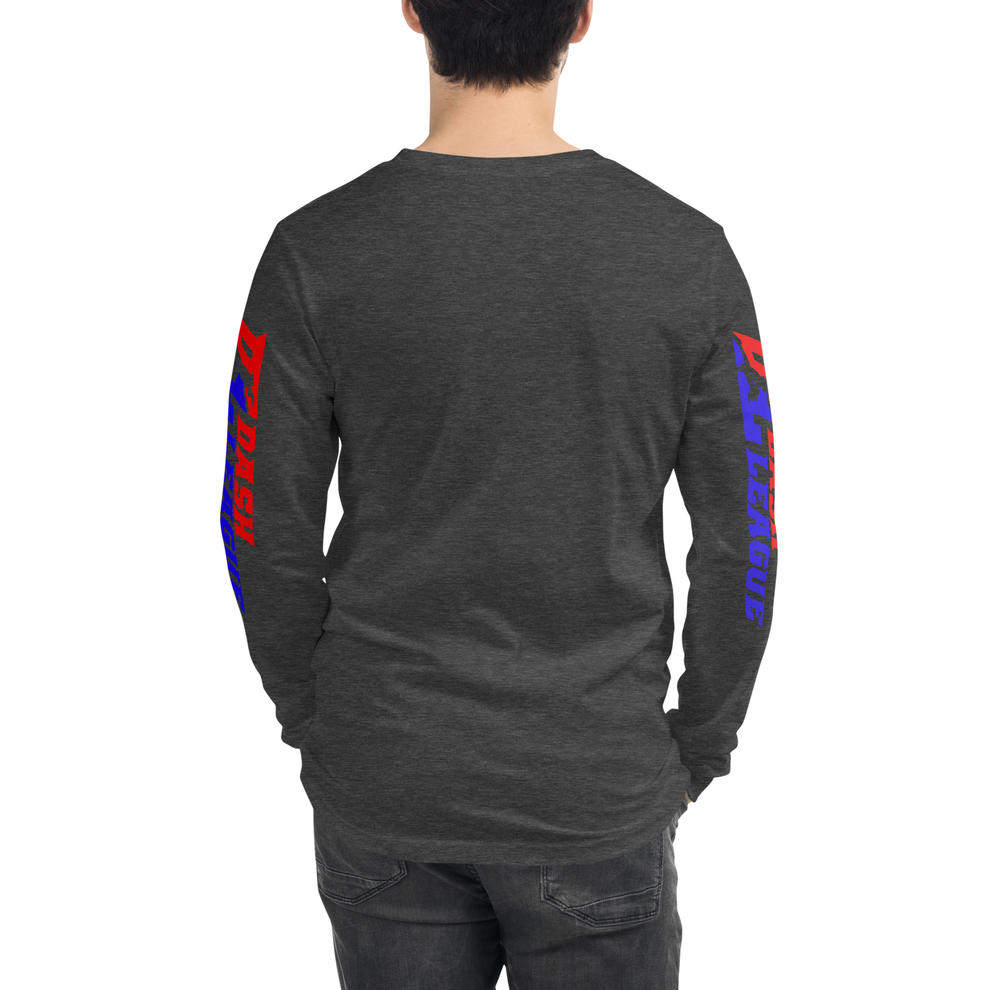 Long Sleeve Shirt Color with White Outline DL Logo (Front+Sleeves)