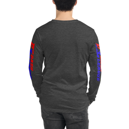 Long Sleeve Shirt Color with White Outline DL Logo (Front+Sleeves)