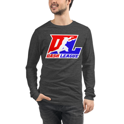 Long Sleeve Shirt Color with White Outline DL Logo (Front+Back)