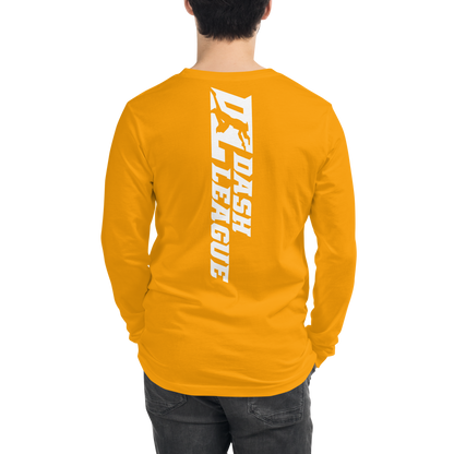 Long Sleeve Shirt White Wide DL Logo (Front+Back)