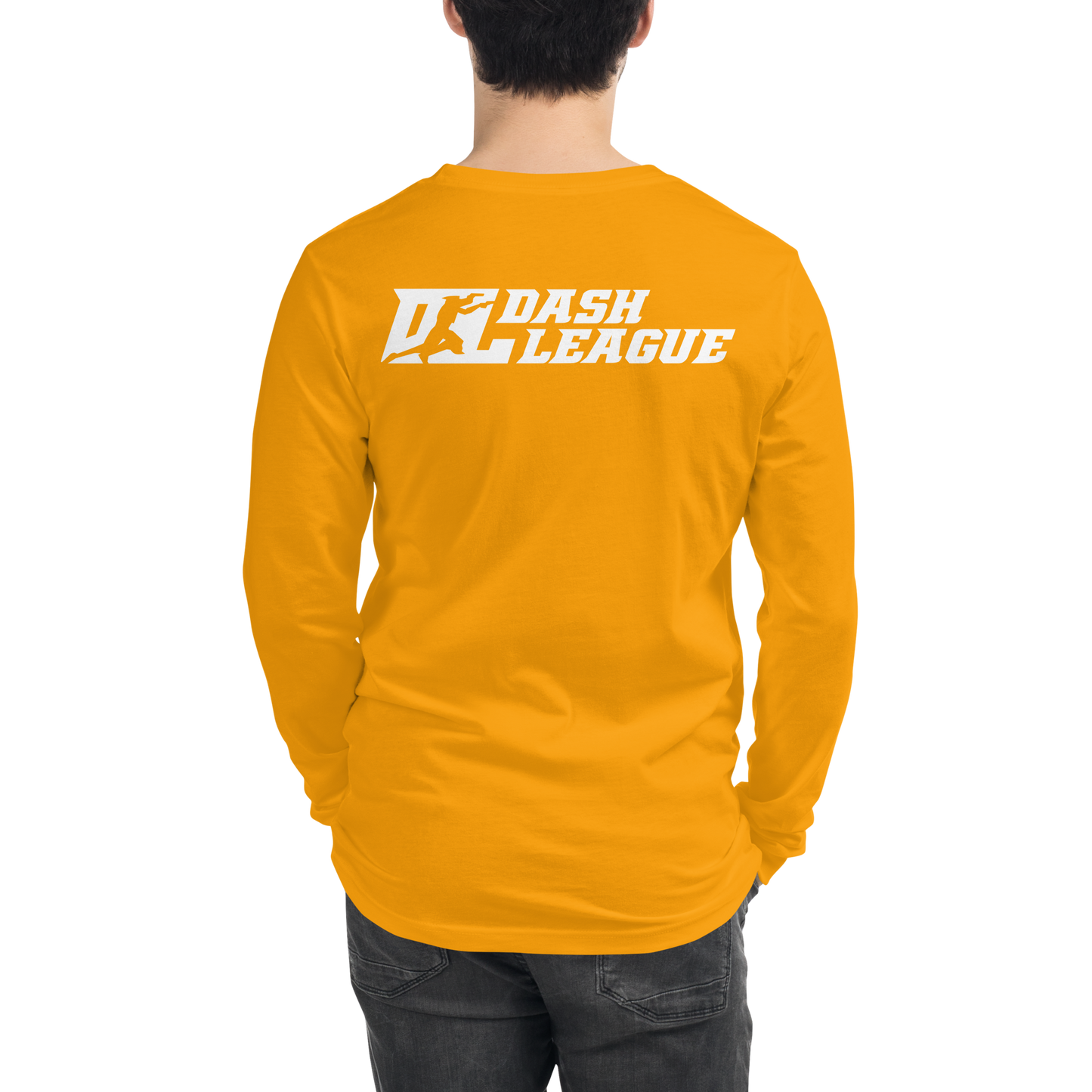 Long Sleeve Shirt White DL Logo (Front+Back)