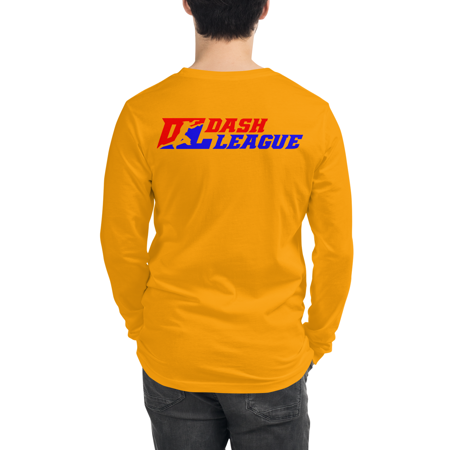 Long Sleeve Shirt Color with White Outline DL Logo (Front+Back)