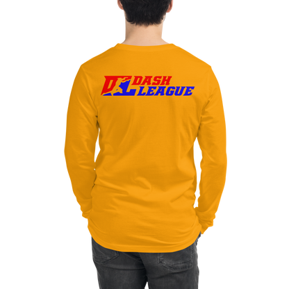 Long Sleeve Shirt Color with White Outline DL Logo (Front+Back)