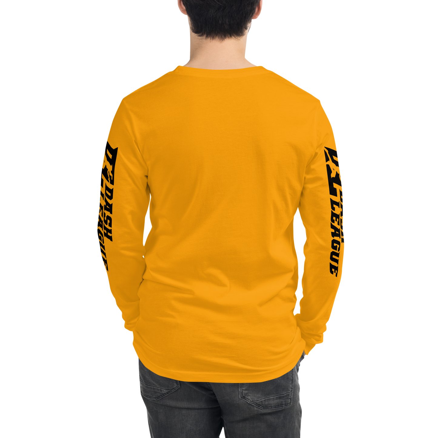 Long Sleeve Shirt Black Outline DL Logo (Front+Sleeves)