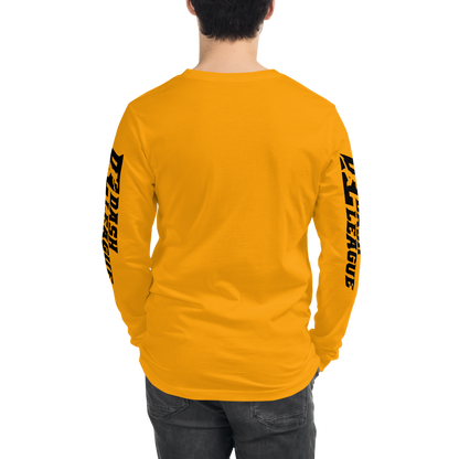 Long Sleeve Shirt Black Outline DL Logo (Front+Sleeves)