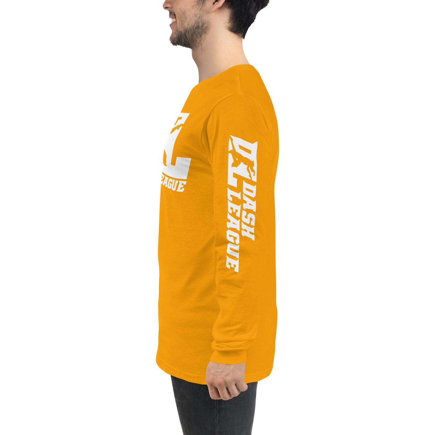 Long Sleeve Shirt White DL Logo (Front+Sleeves)