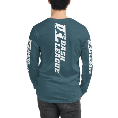 Long Sleeve Shirt White Wide DL Logo (Front+Back+Sleeves)