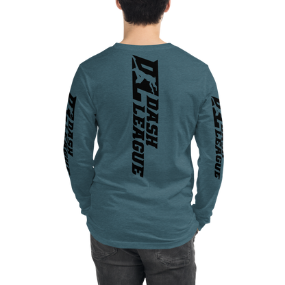 Long Sleeve Shirt Black Wide DL Logo (Front+Back+Sleeves)