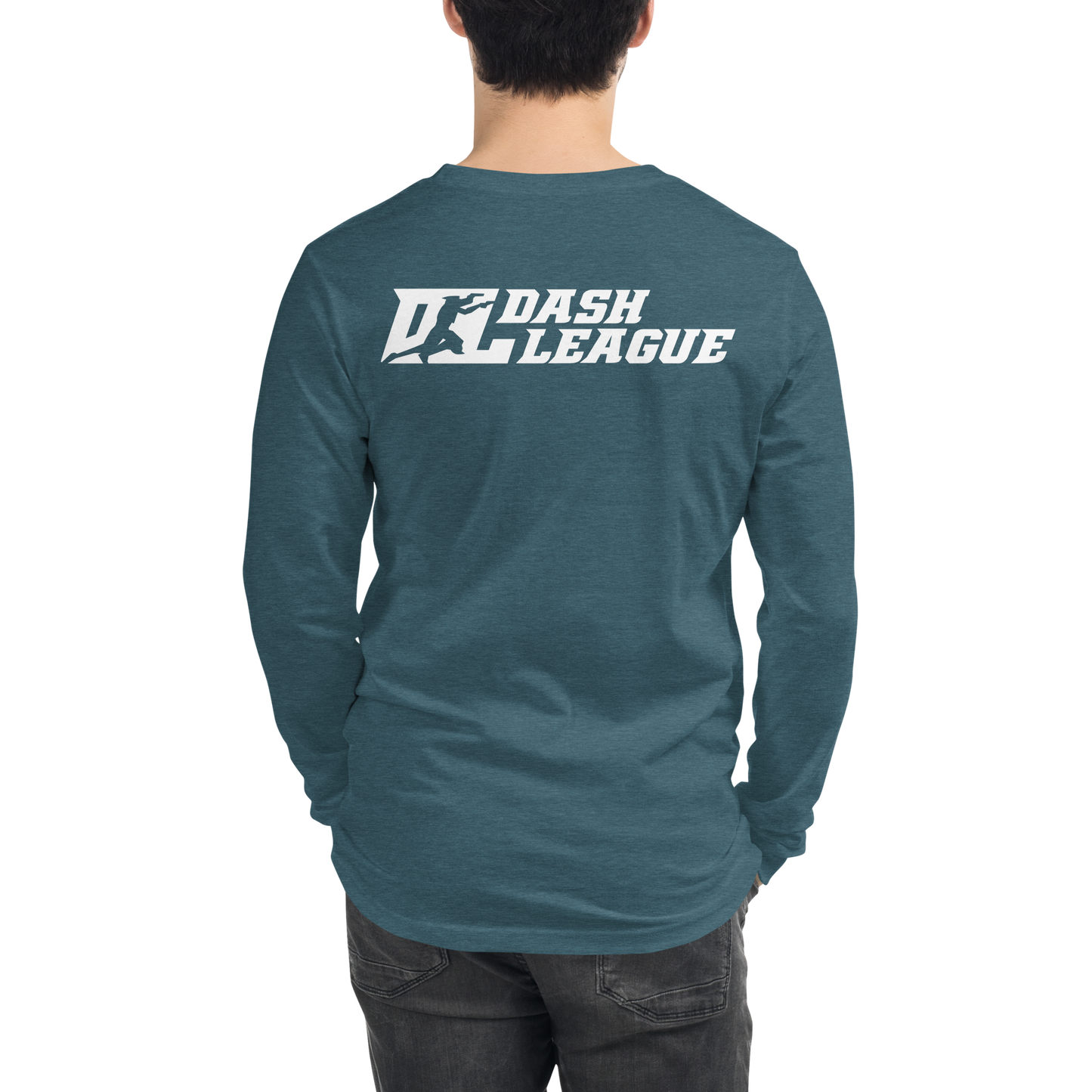 Long Sleeve Shirt White DL Logo (Front+Back)