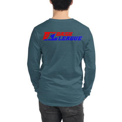 Long Sleeve Shirt Color with White Outline DL Logo (Front+Back)