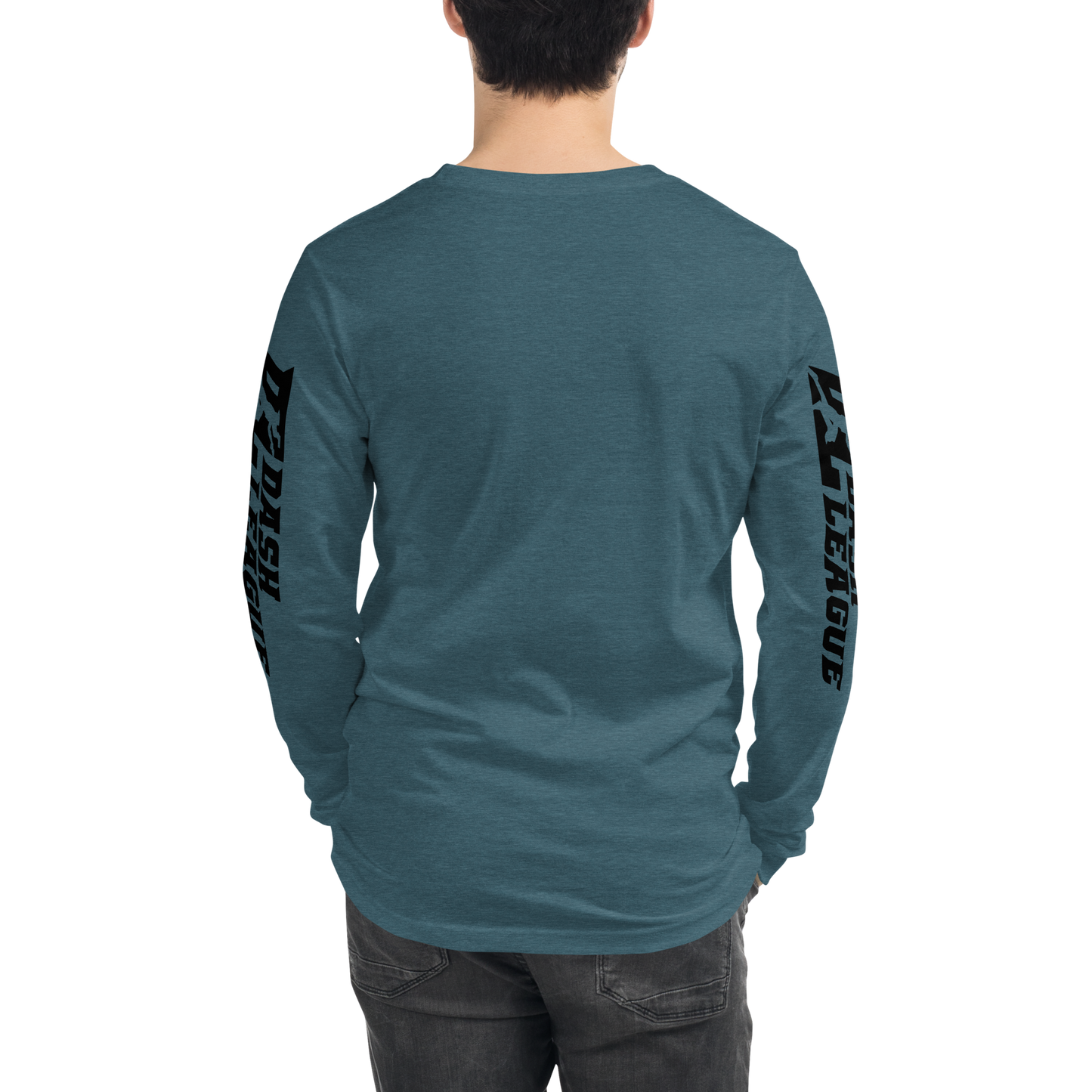 Long Sleeve Shirt Black Outline DL Logo (Front+Sleeves)