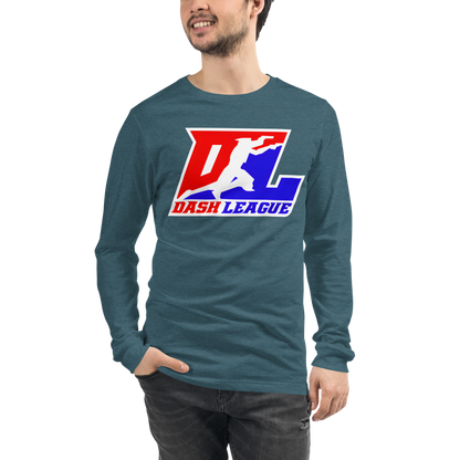 Long Sleeve Shirt Color with White Outline DL Logo (Front+Back)