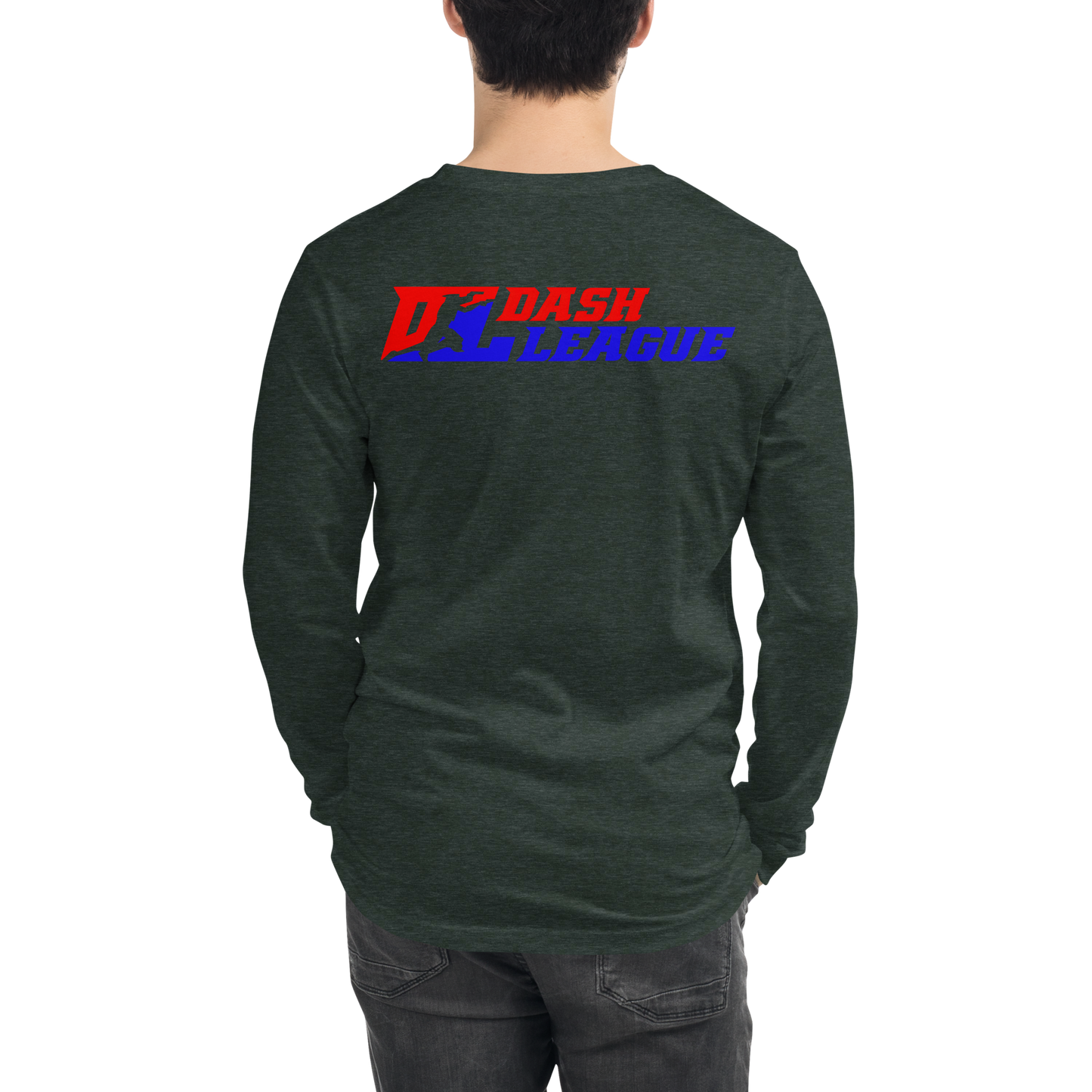 Long Sleeve Shirt Color with White Outline DL Logo (Front+Back)