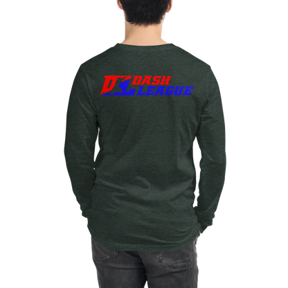 Long Sleeve Shirt Color with White Outline DL Logo (Front+Back)