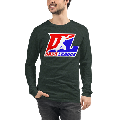 Long Sleeve Shirt Color with White Outline DL Logo (Front+Back)