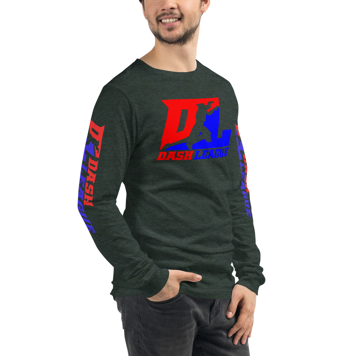 Long Sleeve Shirt Color DL Logo (Front+Sleeves)