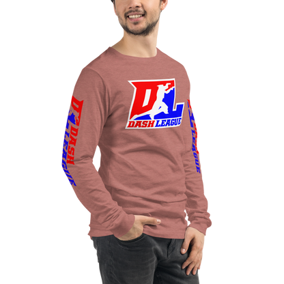 Long Sleeve Shirt Color with White Outline DL Logo (Front+Sleeves)