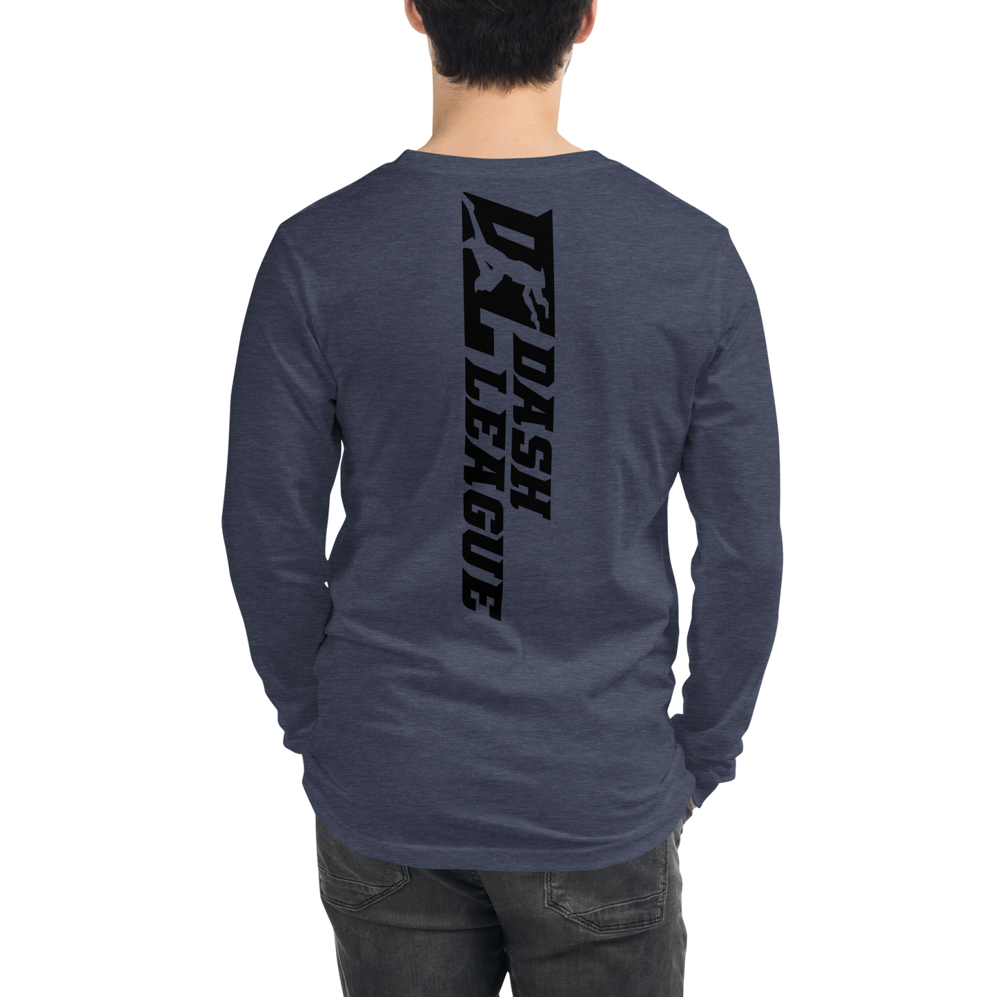 Long Sleeve Shirt Black Wide DL Logo (Front+Back)