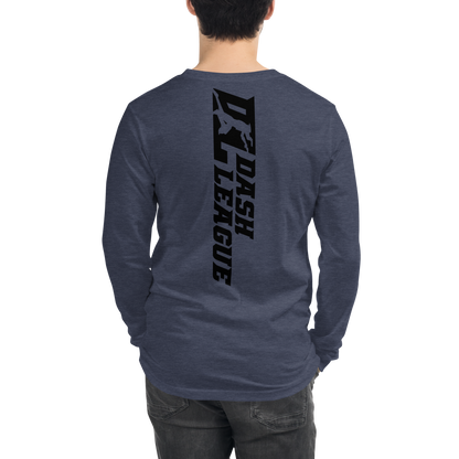 Long Sleeve Shirt Black Wide DL Logo (Front+Back)