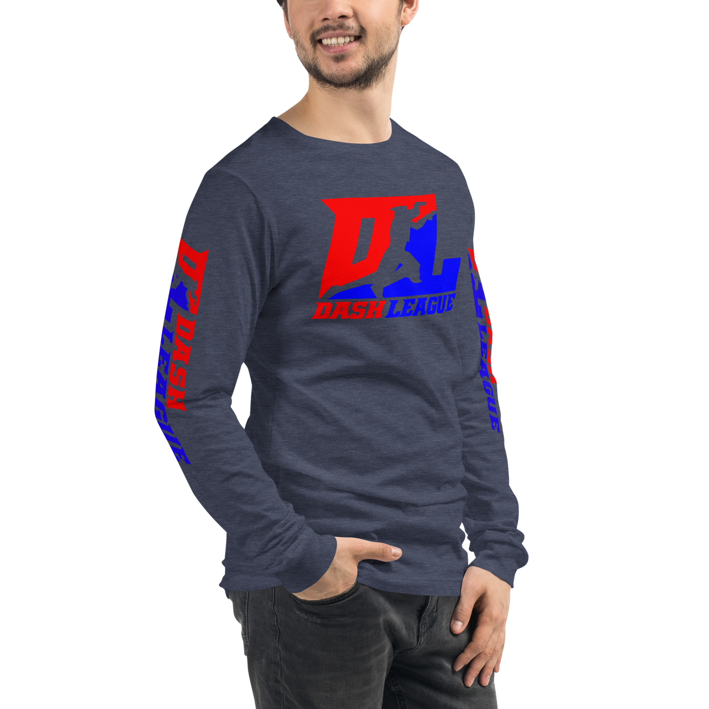 Long Sleeve Shirt Color DL Logo (Front+Sleeves)