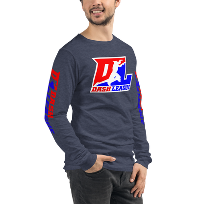 Long Sleeve Shirt Color with White Outline DL Logo (Front+Sleeves)