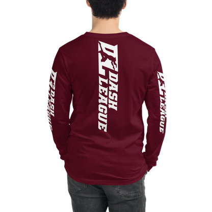 Long Sleeve Shirt White Wide DL Logo (Front+Back+Sleeves)