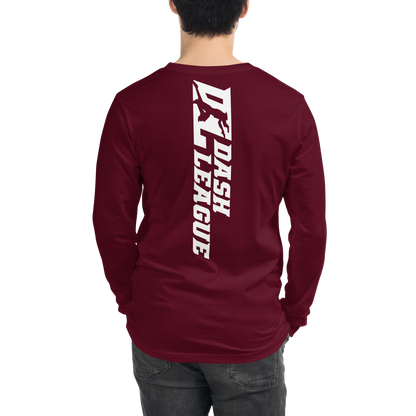 Long Sleeve Shirt White Wide DL Logo (Front+Back)