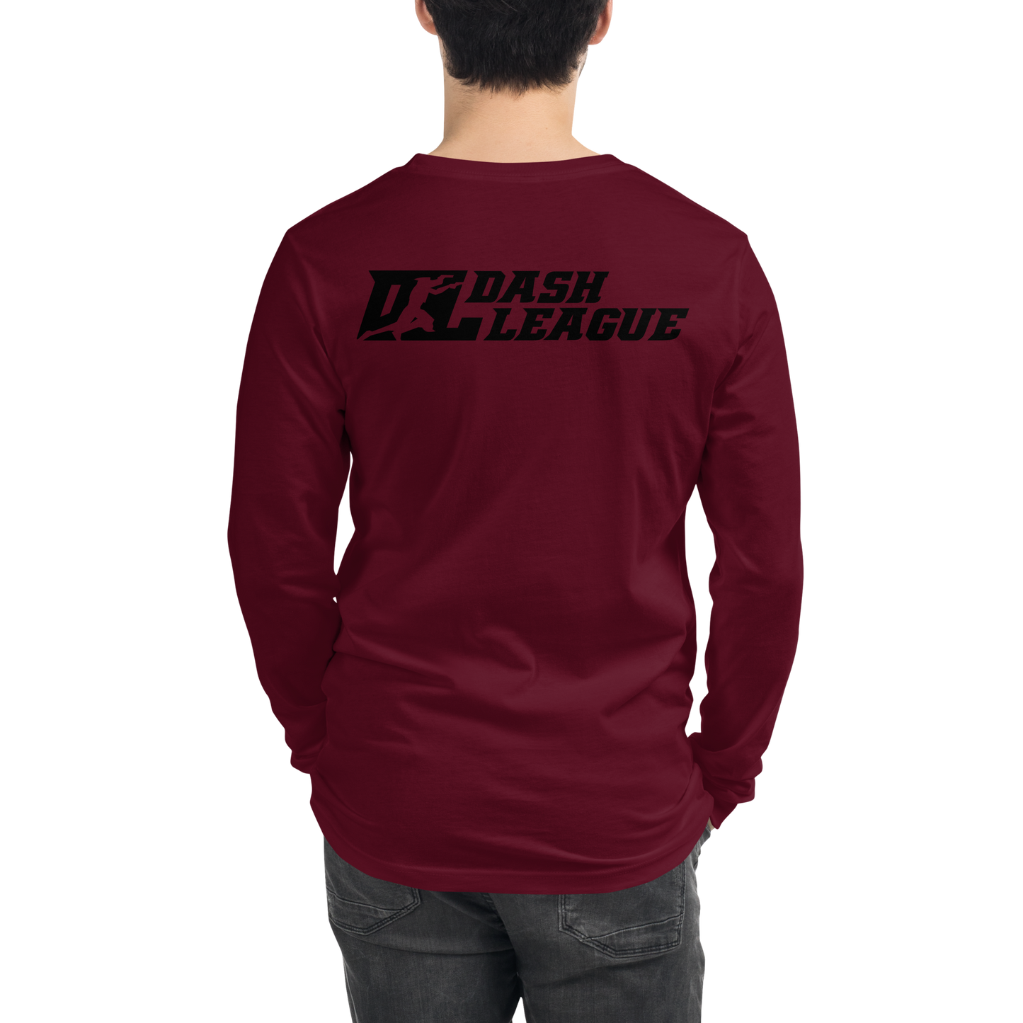 Long Sleeve Shirt Black Outline DL Logo (Front+Back)