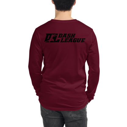 Long Sleeve Shirt Black Outline DL Logo (Front+Back)