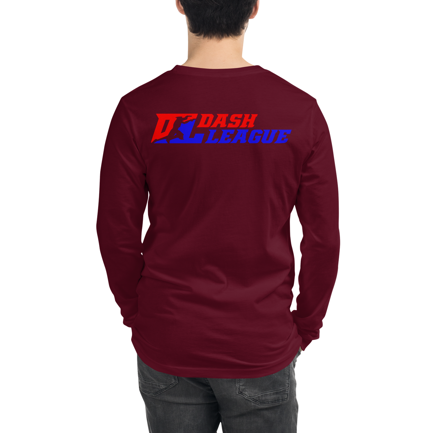 Long Sleeve Shirt Color with White Outline DL Logo (Front+Back)