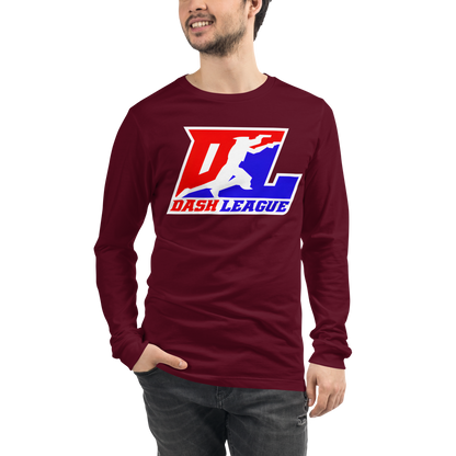 Long Sleeve Shirt Color with White Outline DL Logo (Front+Back)