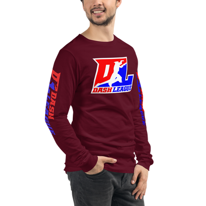 Long Sleeve Shirt Color with White Outline DL Logo (Front+Sleeves)