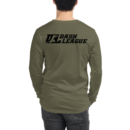 Long Sleeve Shirt Black Outline DL Logo (Front+Back)