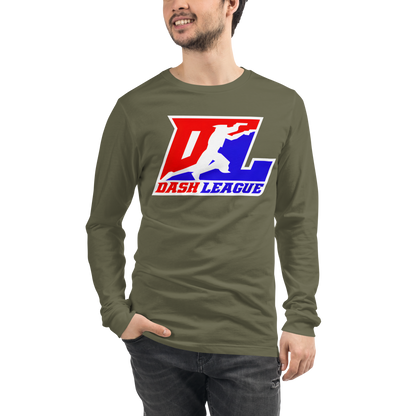 Long Sleeve Shirt Color with White Outline DL Logo (Front+Back)