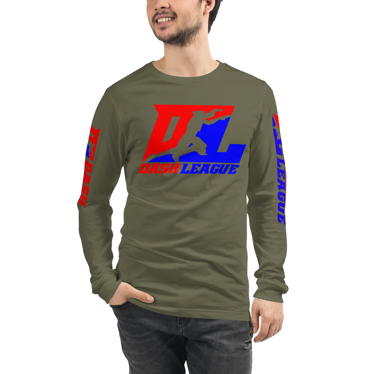 Long Sleeve Shirt Color DL Logo (Front+Sleeves)