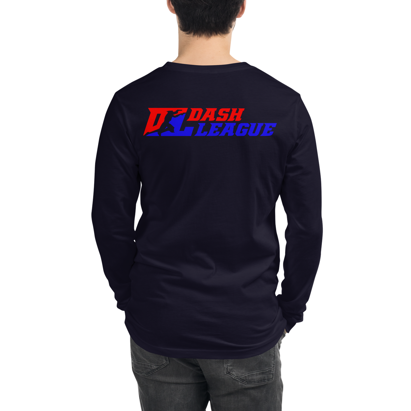 Long Sleeve Shirt Color with White Outline DL Logo (Front+Back)