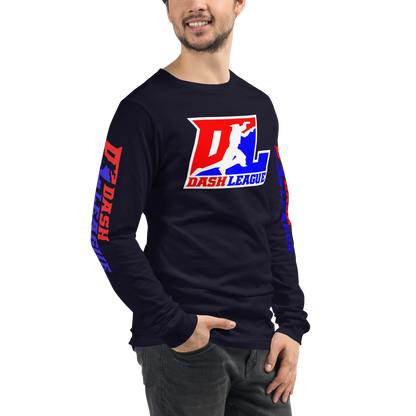 Long Sleeve Shirt Color with White Outline DL Logo (Front+Sleeves)