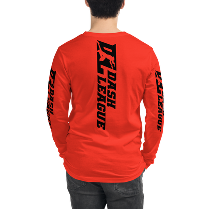 Long Sleeve Shirt Black Wide DL Logo (Front+Back+Sleeves)