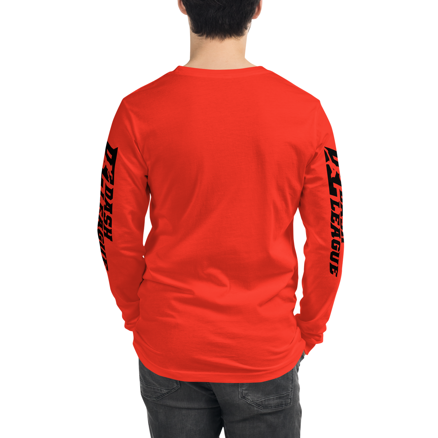 Long Sleeve Shirt Black Outline DL Logo (Front+Sleeves)