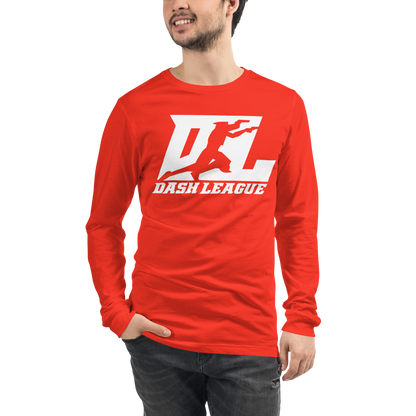 Long Sleeve Shirt White DL Logo (Front+Back)