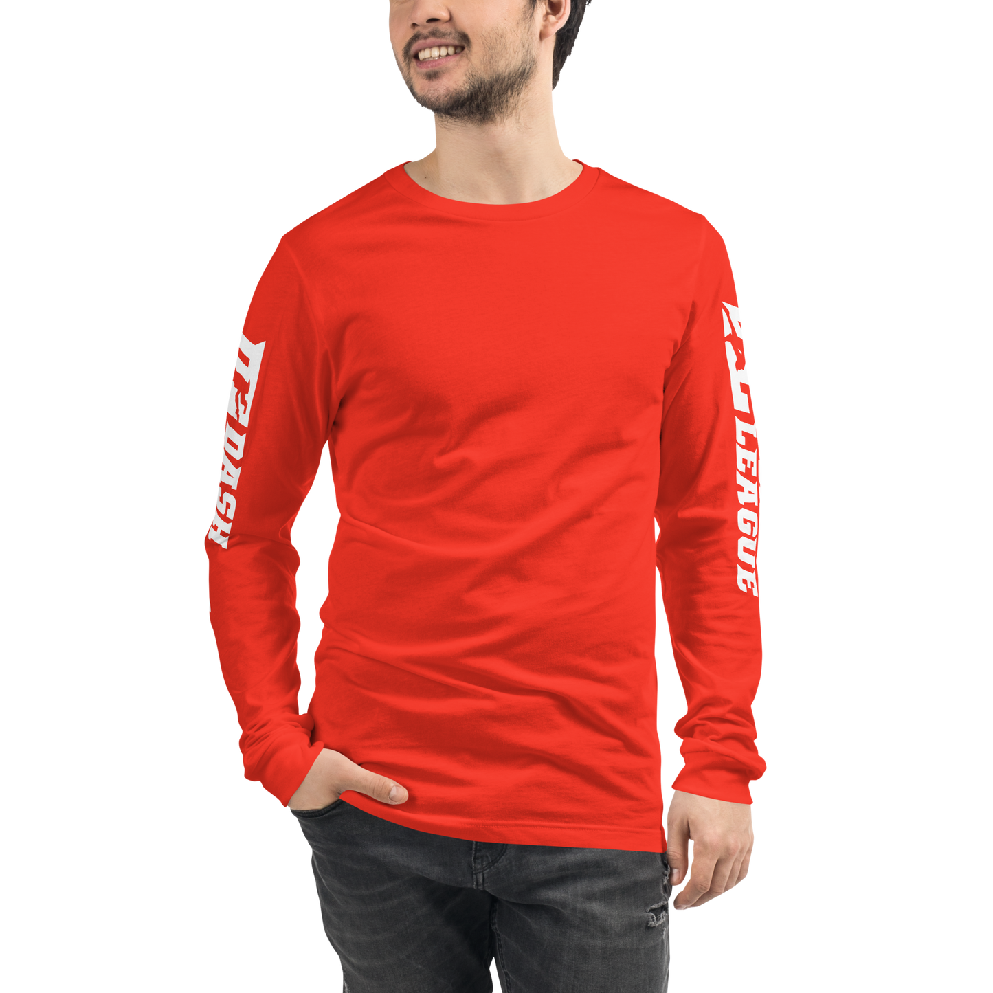 Long Sleeve Shirt White Wide DL Logo (Sleeves)