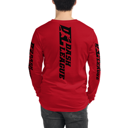 Long Sleeve Shirt Black Wide DL Logo (Front+Back+Sleeves)