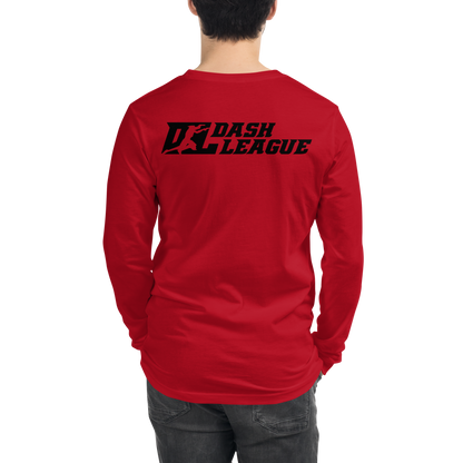 Long Sleeve Shirt Black Outline DL Logo (Front+Back)