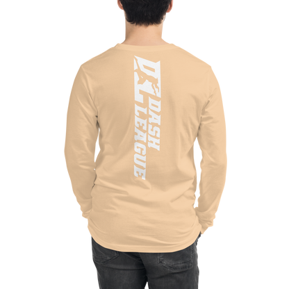 Long Sleeve Shirt White Wide DL Logo (Front+Back)