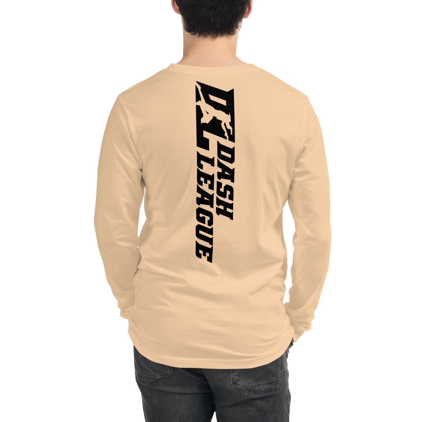 Long Sleeve Shirt Black Wide DL Logo (Front+Back)